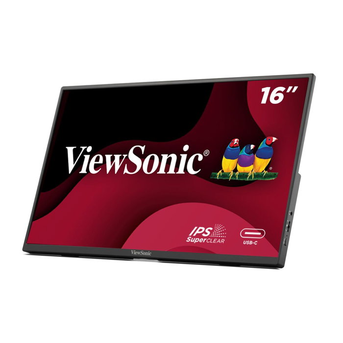 ViewSonic VA 1650 Monitor Portátil 16 Pulgadas Full HD IPS Negro