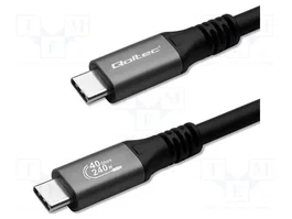 QOLTEC Cable Thunderbolt 3, Thunderbolt 4 y USB 4.0 de 1m