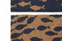 DKD Home Decor Felpudo Atlantico 6 Unidades Azul Marino Natural Fibra Coco Goma 40 x 60 cm