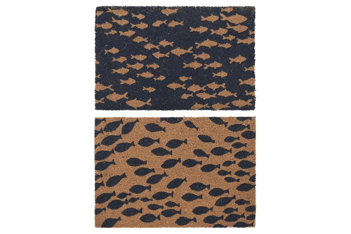 DKD Home Decor Felpudo Atlantico 6 Unidades Azul Marino Natural Fibra Coco Goma 40 x 60 cm DKD Home Decor Felpudo Atlantico 6 Unidades Azul Marino Natural Fibra Coco Goma 40 x 60 cm