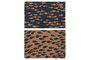 DKD Home Decor Felpudo Atlantico 6 Unidades Azul Marino Natural Fibra Coco Goma 40 x 60 cm