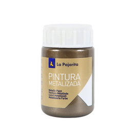 Pintura Latex La Pajarita Metalizada 35 Ml (Bote) Bronce Me-06 (Set de 6)