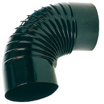 FINSTOCK Estufa Codo Pint. Negro 400º Riza 90º