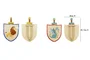 DKD Home Decor Set de 2 Espadas de Madera Multicolor