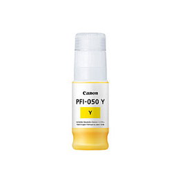 Canon PFI-050Y 5701C001 Tinta Amarillo 70 ml para imagePROGRAF TC-20, Pack Individual - Original
