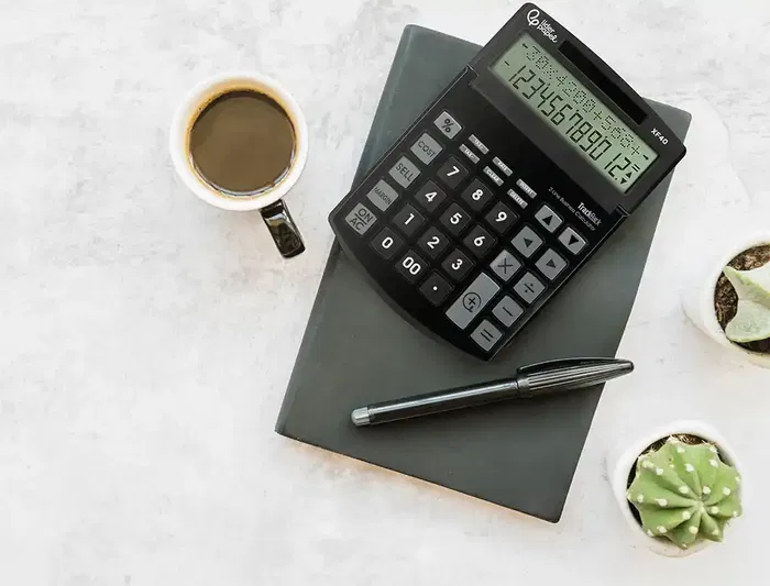 Liderpapel Calculadora Sobremesa XF40 12 Dígitos Solar y Pilas Negro 40% Reciclada 175x120x30 mm