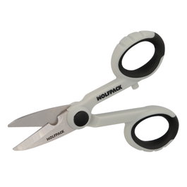 WOLFPACK LINEA PROFESIONAL Tijeras de Electricista 140 mm Mango TPR No Aislado