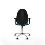 PIQUERAS Y CRESPO Silla de oficina Aýna Azul claro con Base cromada