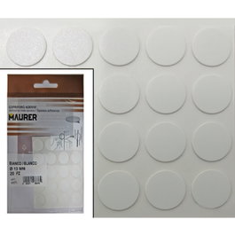 MAURER Tapatornillos Adhesivos Blanco (20 unidades)