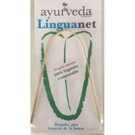 AYURVEDA AUTENTICO Linguanet De Acero Bambu Limpiador De Lengua Higiene Bucal