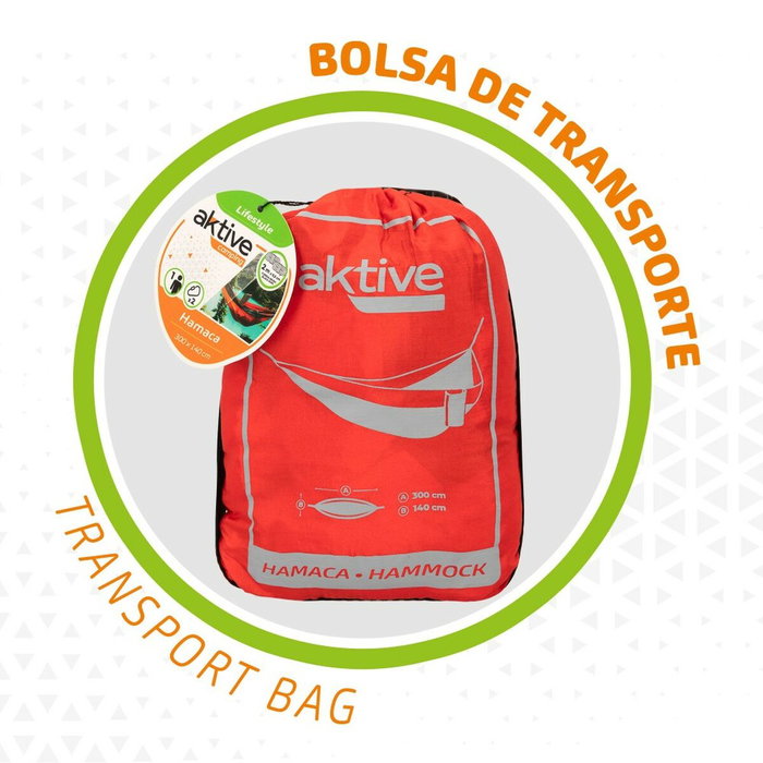 Aktive Hamaca colgante camping ultraligera con accesorios de montaje