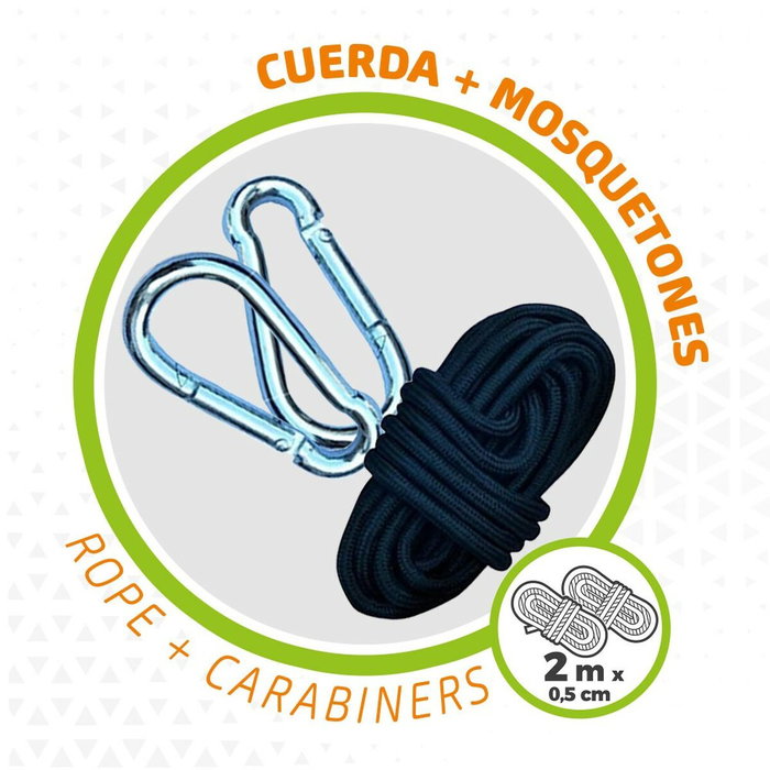 Aktive Hamaca colgante camping ultraligera con accesorios de montaje