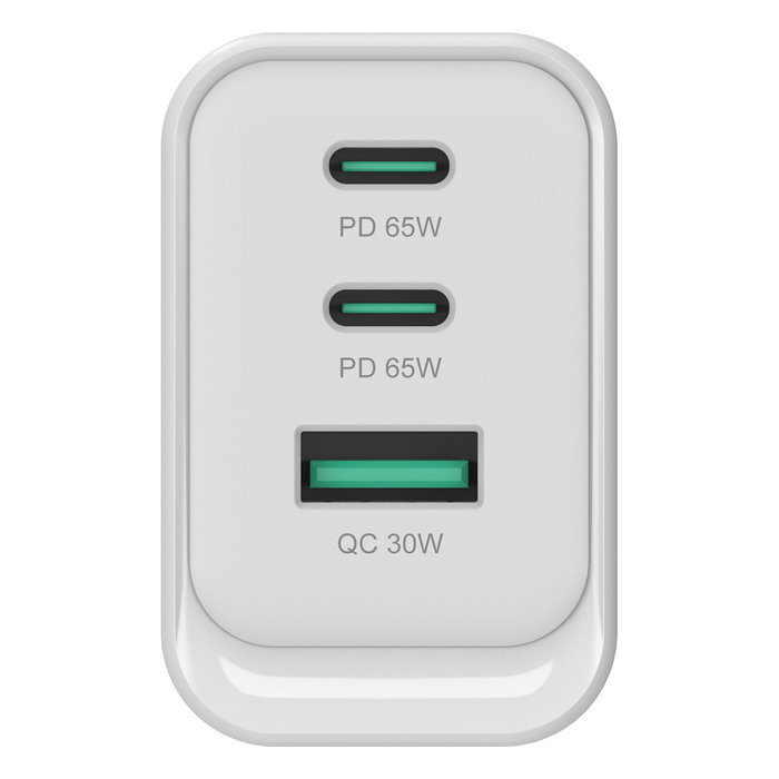 Conceptronic Cargador de pared ALTHEA21W65 65W 2x USB-C 1x USB-A Blanco