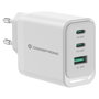 Conceptronic Cargador de pared ALTHEA21W65 65W 2x USB-C 1x USB-A Blanco