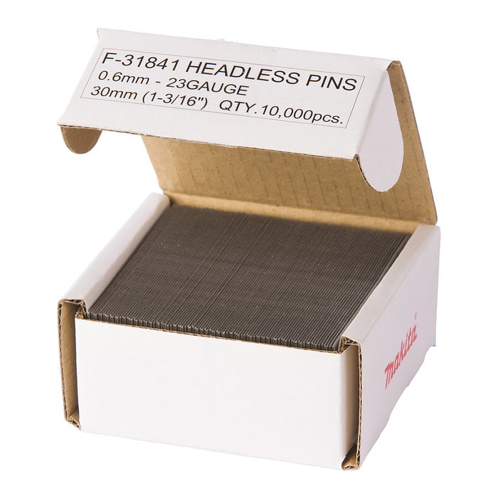 Makita F-31841 Clavos sin cabeza 0,6 x 30 mm (10000 piezas) Makita F-31841 Clavos sin cabeza 0,6 x 30 mm (10000 piezas)