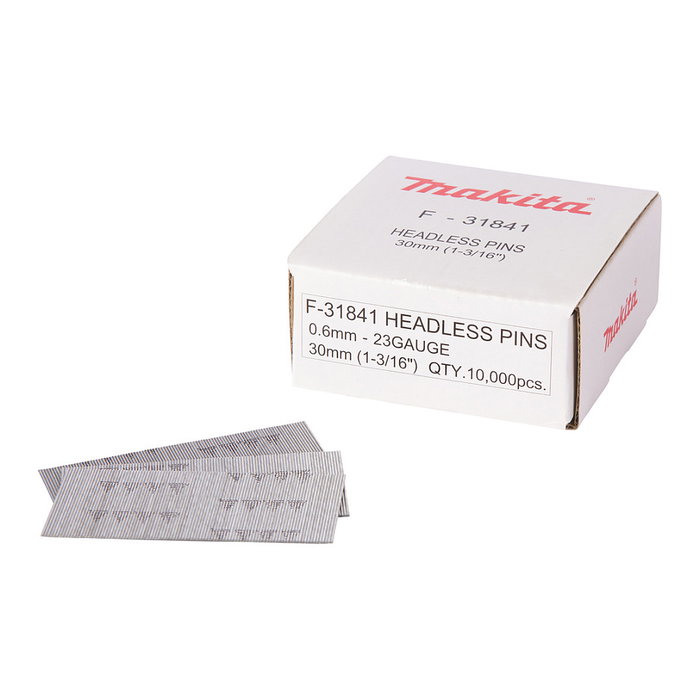 Makita F-31841 Clavos sin cabeza 0,6 x 30 mm (10000 piezas) Makita F-31841 Clavos sin cabeza 0,6 x 30 mm (10000 piezas)