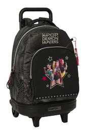 Safta Mochila Grande con Ruedas Extraíble K-Pop Demon Hunters 33x45x22cm