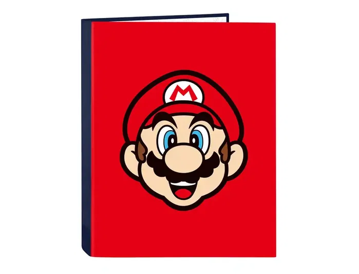 Safta Carpeta de cartón Super Mario Mamma Mia 4 anillas Safta Carpeta de cartón Super Mario Mamma Mia 4 anillas