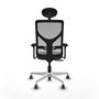 PIQUERAS Y CRESPO Silla de oficina Motilla con mecanismo Sincro, Brazos 3D y Cabecero Fijo
