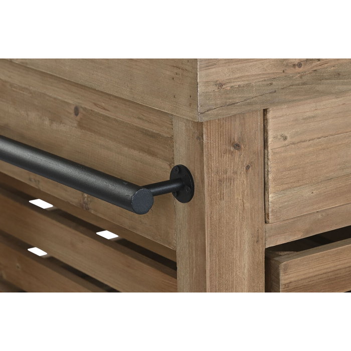 DKD Home Decor Isla de Cocina Abeto y Piedra Sinterizada 142x75x96