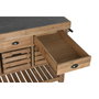 DKD Home Decor Isla de Cocina Abeto y Piedra Sinterizada 142x75x96