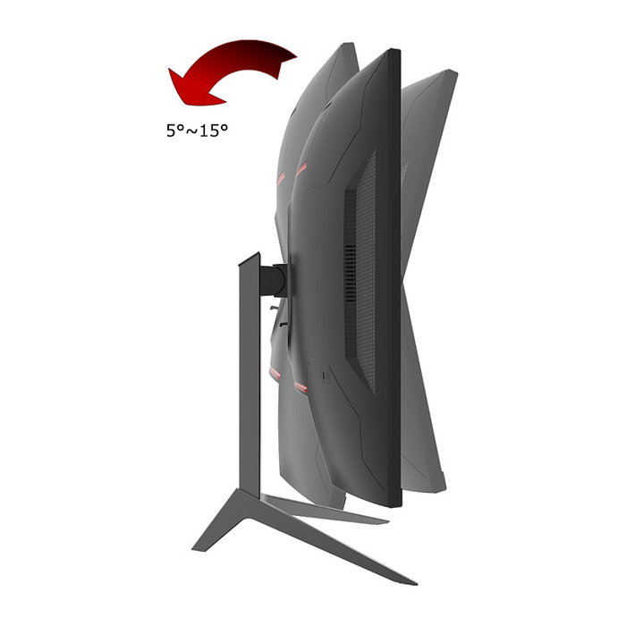 LC-Power Monitor Curvo Gaming 31.5" LC-M32-QHD-165-V2 - QHD 2560x1440, 165 Hz, 4 ms, VA, HDR400, Negro