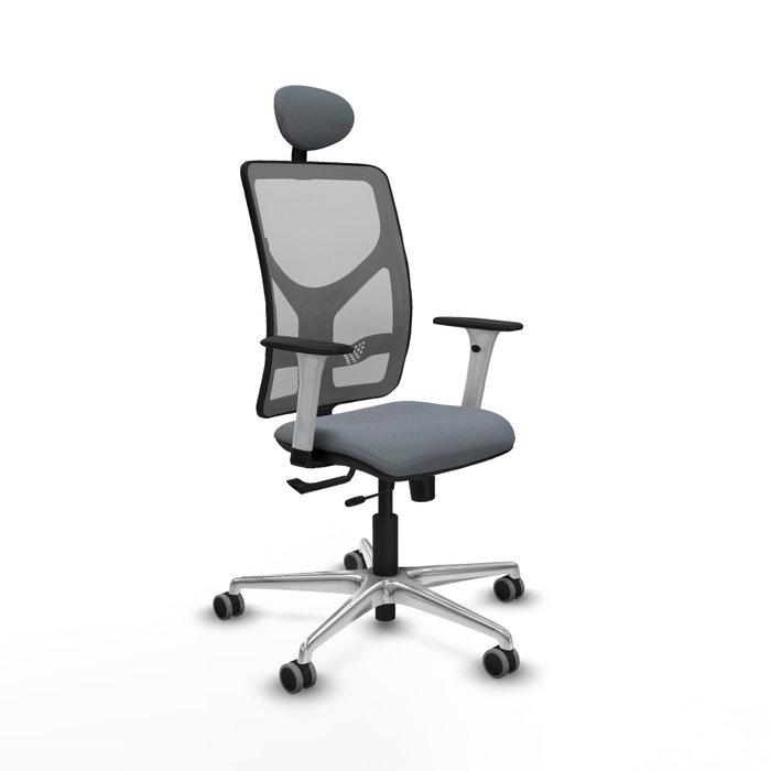 PIQUERAS Y CRESPO Silla de oficina Motilla Gris con mecanismo Sincro/Traslack PIQUERAS Y CRESPO Silla de oficina Motilla Gris con mecanismo Sincro/Traslack