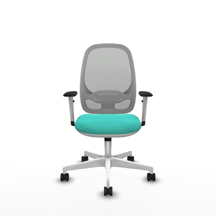 PIQUERAS Y CRESPO Silla de oficina Cilanco con mecanismo Sincro, Turquesa y Gris PIQUERAS Y CRESPO Silla de oficina Cilanco con mecanismo Sincro, Turquesa y Gris