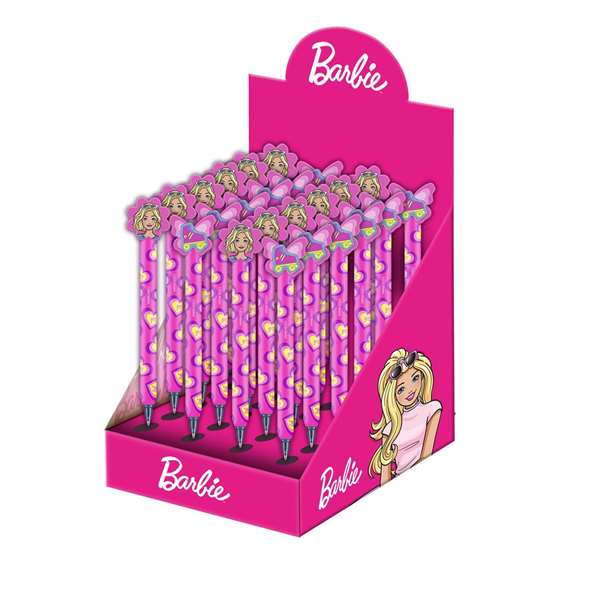 Karactermania Expositor M con 24 Bolígrafos Barbie Mix 21,5 x 13,7 x 18 cm - Modelos Surtidos