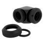 Corsair Hydro X Series XF Hardline Adapter 90 Degree 12mm AD to 12mm AD Black Pack de 2