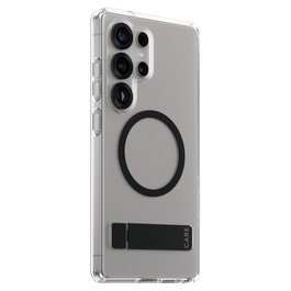 PanzerGlass CARE Case con Soporte Kickstand y Carga QI, Transparente, Compatible con Samsung Galaxy S25 Ultra