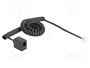DeLOCK 90232 Cable telefónico espiral RJ11 macho a RJ11 hembra negro 3 m