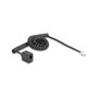 DeLOCK 90232 Cable telefónico espiral RJ11 macho a RJ11 hembra negro 3 m