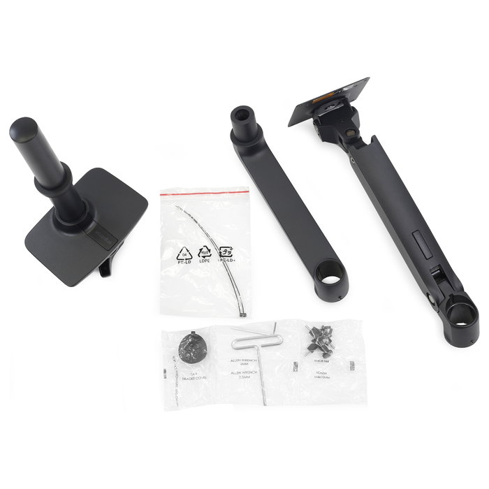 Ergotron LX Monitor Arm de Mesa con Poste Alto, Negro, para Pantallas de hasta 34" (86,4 cm)