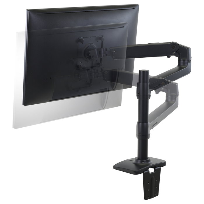 Ergotron LX Monitor Arm de Mesa con Poste Alto, Negro, para Pantallas de hasta 34" (86,4 cm)