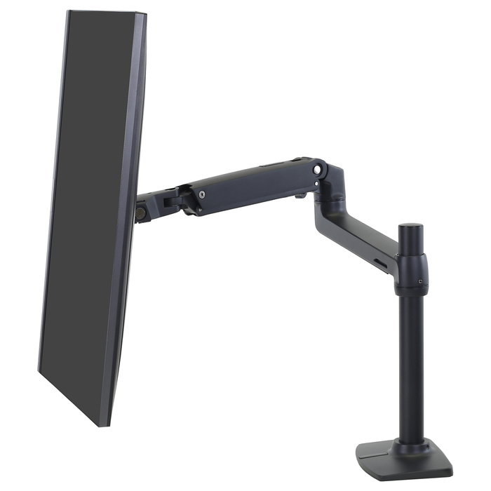 Ergotron LX Monitor Arm de Mesa con Poste Alto, Negro, para Pantallas de hasta 34" (86,4 cm)