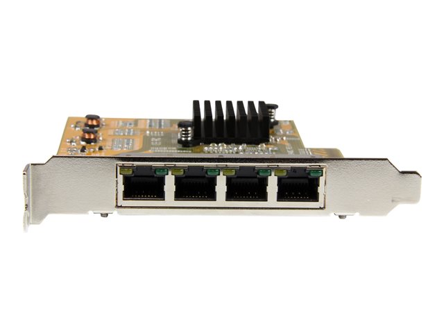 StarTech.com Adaptador de red PCI Express Gigabit Ethernet 4 puertos RJ45 10/100/1000 Mbps Tarjeta para servidores y estaciones de trabajo