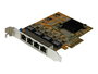 StarTech.com Adaptador de red PCI Express Gigabit Ethernet 4 puertos RJ45 10/100/1000 Mbps Tarjeta para servidores y estaciones de trabajo