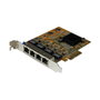 StarTech.com Tarjeta de Red PCI Express Gigabit con 4 Puertos RJ45