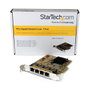 StarTech.com Tarjeta de Red PCI Express Gigabit con 4 Puertos RJ45