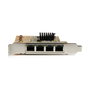 StarTech.com Tarjeta de Red PCI Express Gigabit con 4 Puertos RJ45