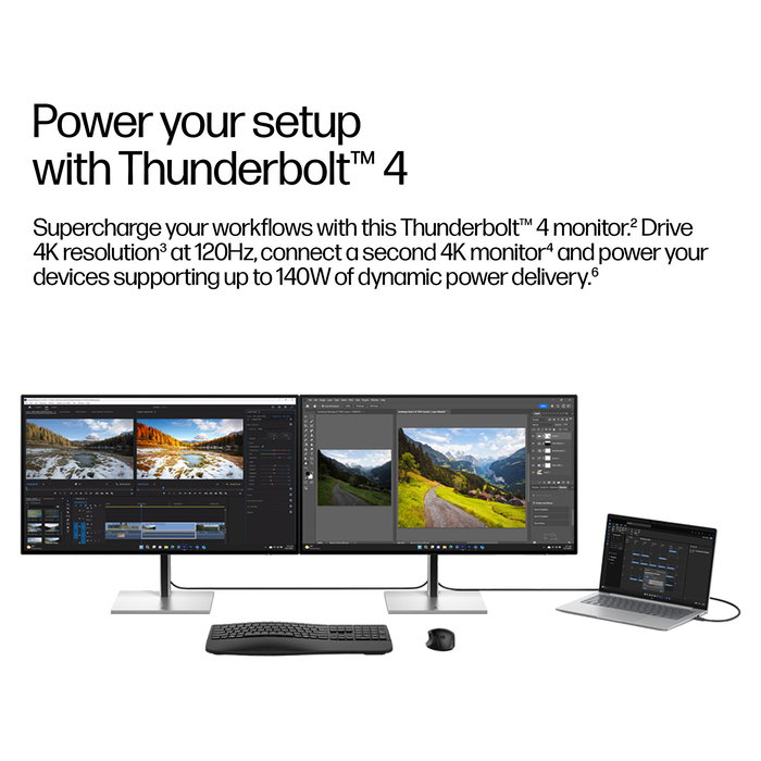 HP Serie 7 Pro Monitor 732xk 80 cm (31,5") 4K Ultra HD IPS Black 120 Hz con Thunderbolt 4, HDMI 2.1, DisplayPort 1.4 y Docking para Negocios HP Serie 7 Pro Monitor 732xk 80 cm (31,5") 4K Ultra HD IPS Black 120 Hz con Thunderbolt 4, HDMI 2.1, DisplayPort 1.4 y Docking para Negocios