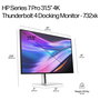 HP Serie 7 Pro Monitor 732xk 80 cm (31,5") 4K Ultra HD IPS Black 120 Hz con Thunderbolt 4, HDMI 2.1, DisplayPort 1.4 y Docking para Negocios
