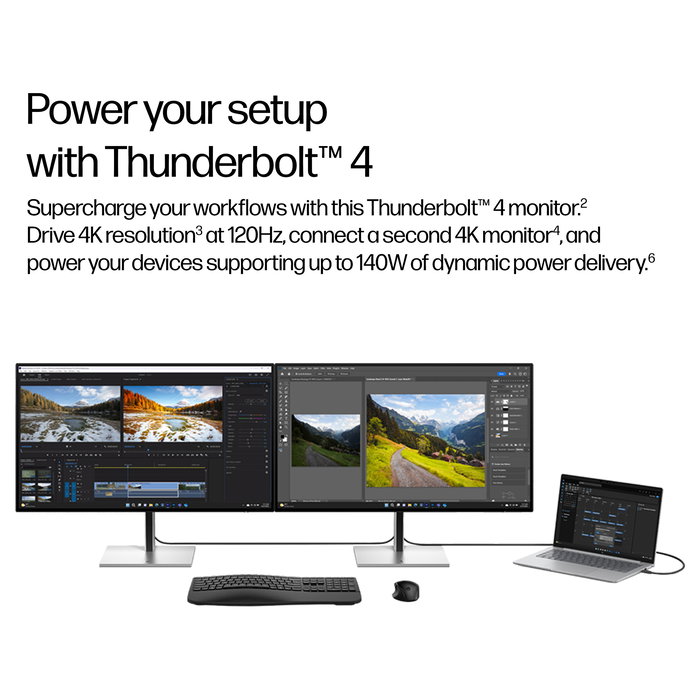 HP Serie 7 Pro Monitor 732xk 80 cm (31,5") 4K Ultra HD IPS Black 120 Hz con Thunderbolt 4, HDMI 2.1, DisplayPort 1.4 y Docking para Negocios HP Serie 7 Pro Monitor 732xk 80 cm (31,5") 4K Ultra HD IPS Black 120 Hz con Thunderbolt 4, HDMI 2.1, DisplayPort 1.4 y Docking para Negocios