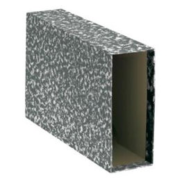 Dohe Funda Archivador Archinovo Cuarto Apaisado Lomo Ancho Cartón Forrado Negro Jaspeado