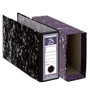 Dohe Funda Archivador Archinovo Cuarto Apaisado Negro Jaspeado Lomo 75mm