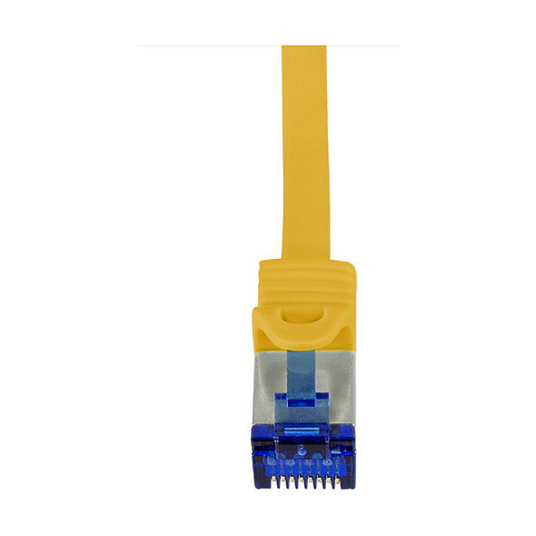 LogiLink Patch cable Cat.6A S/FTP Ultraflex certificado GHMT, amarillo, 0.25m