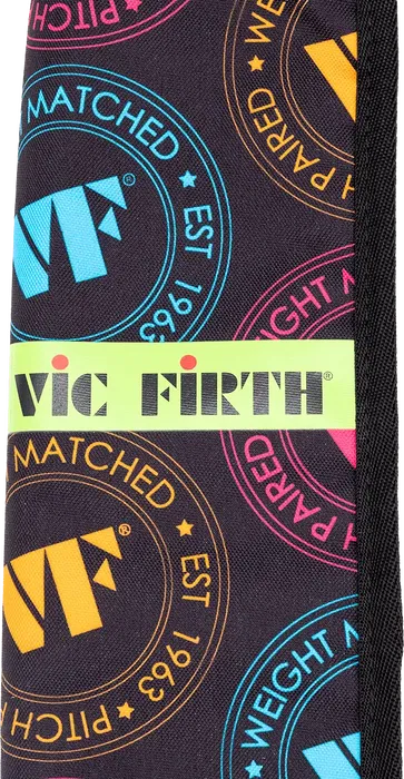 Vic Firth Funda Baquetas Vf Essential Neon - Espacio para 4-5 pares, bolsillo interior, se cuelga de timbal