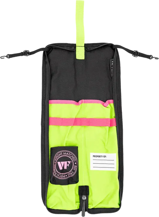Vic Firth Funda Baquetas Vf Essential Neon - Espacio para 4-5 pares, bolsillo interior, se cuelga de timbal