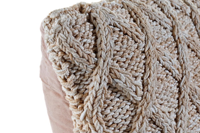 DKD Home Decor Cojin Malva 10 x 45 x 45 cm (4 Unidades) Algodon Poliester